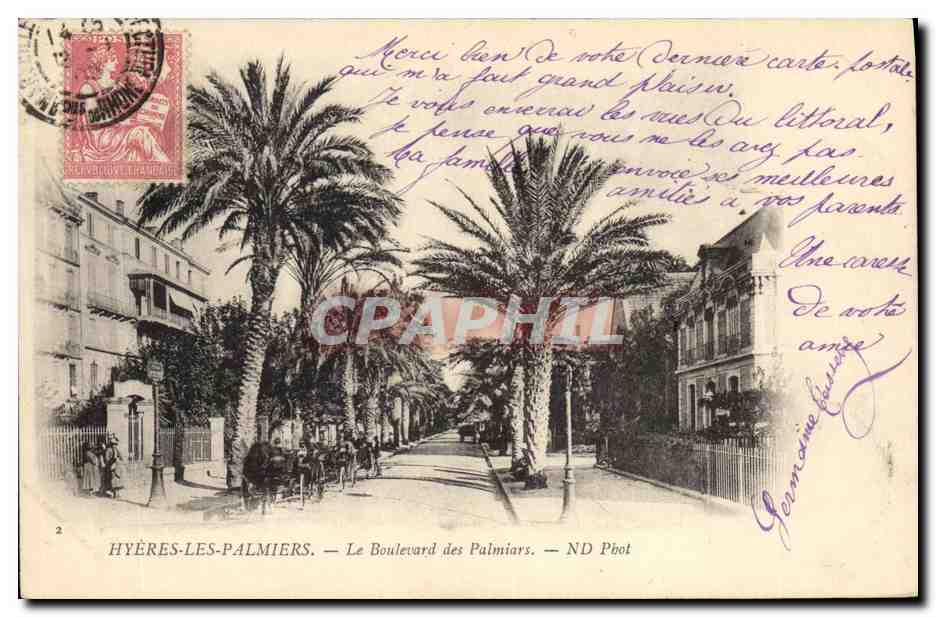 Hyères-les-Palmiers — Le Boulevard des Palmiers — ND Pbot