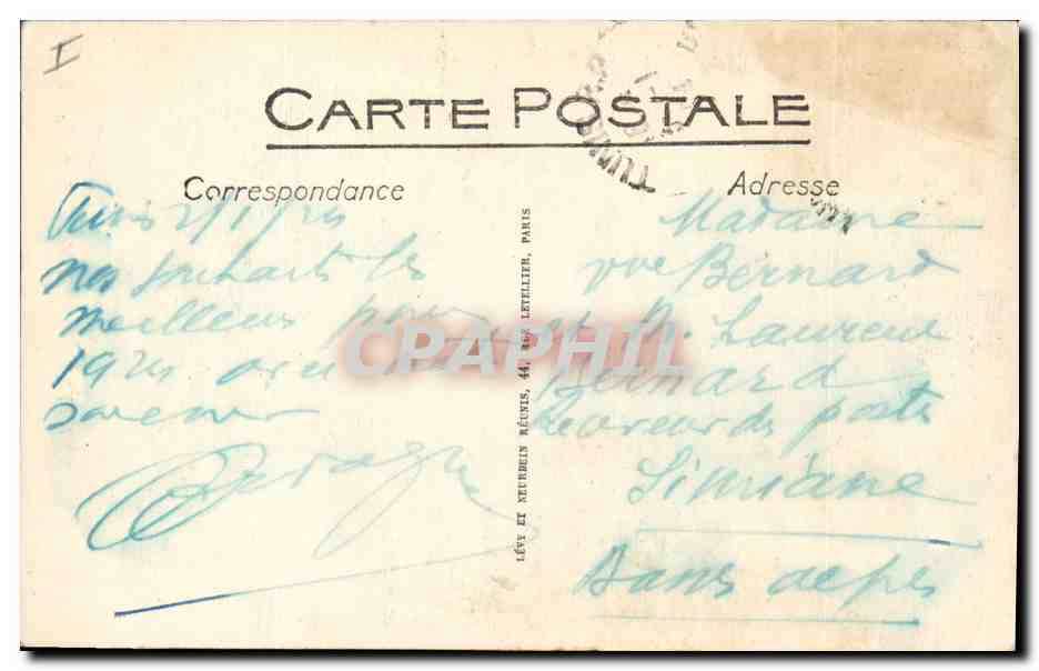 La Récolte des Dattes — SCÈNES ET TYPES n°6166 — L.L. — Rückseite