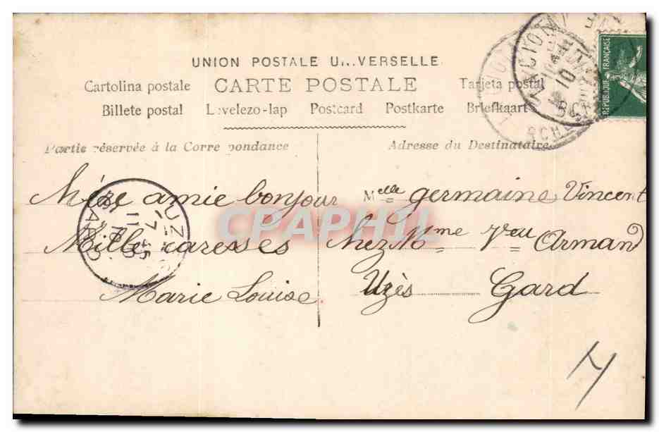 CPA Fantaisie Enfant Eventail  — Rückseite