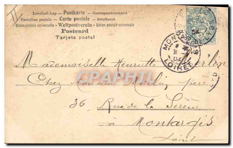 Femme et enfants près d'un puits — scène de jardin — éditeur Cempd remid, n° 195 — Back