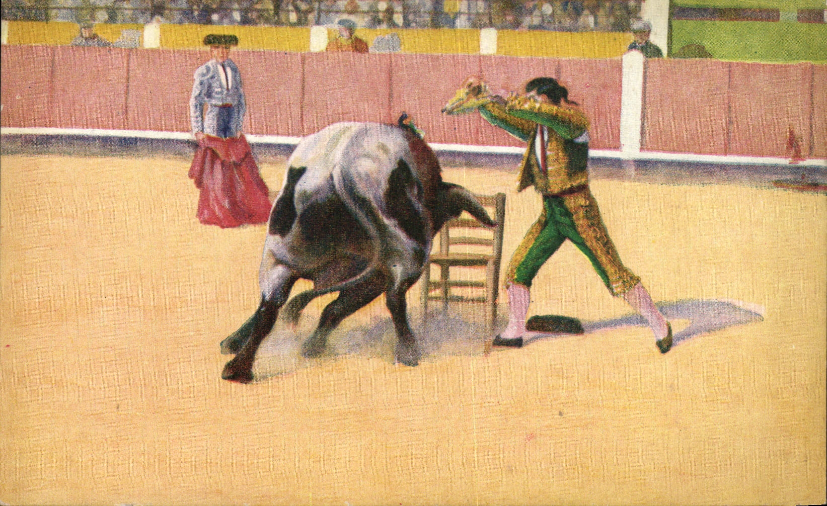 CPA Corrida Course de taureaux Cambiando un par en stil 