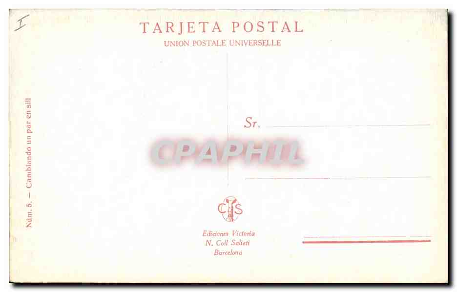 CPA Corrida Course de taureaux Cambiando un par en stil  — Rückseite