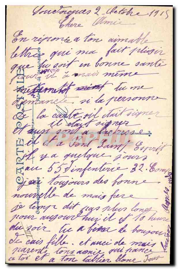 En Guerre — Notre Glorieux 75 — Livre de la Guerre — Verso
