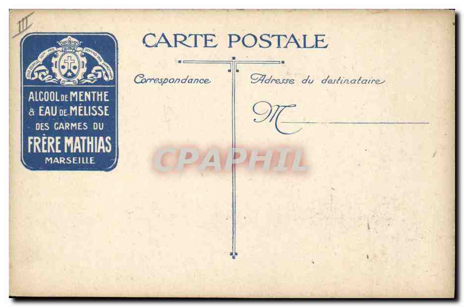 Combat pour gagner — La guerre : la lutte pour quelques yards dans l'Argonne — Alcool de menthe & eau de mélisse des Carmes du Frère Mathias, Marseille — Verso