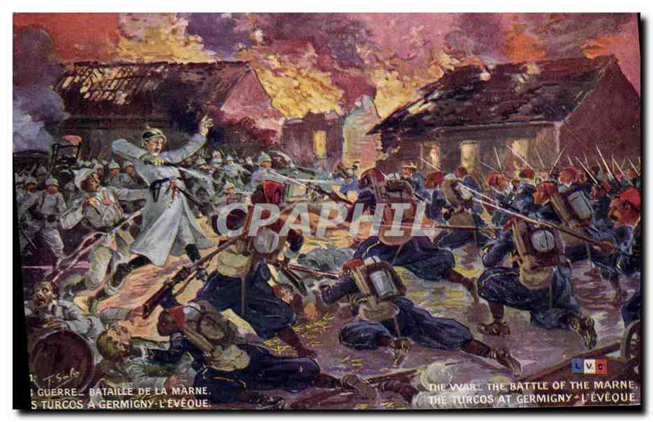 Schlacht an der Marne — Germigny-l'Évêque — Verlag L.V.D. Nr. 3