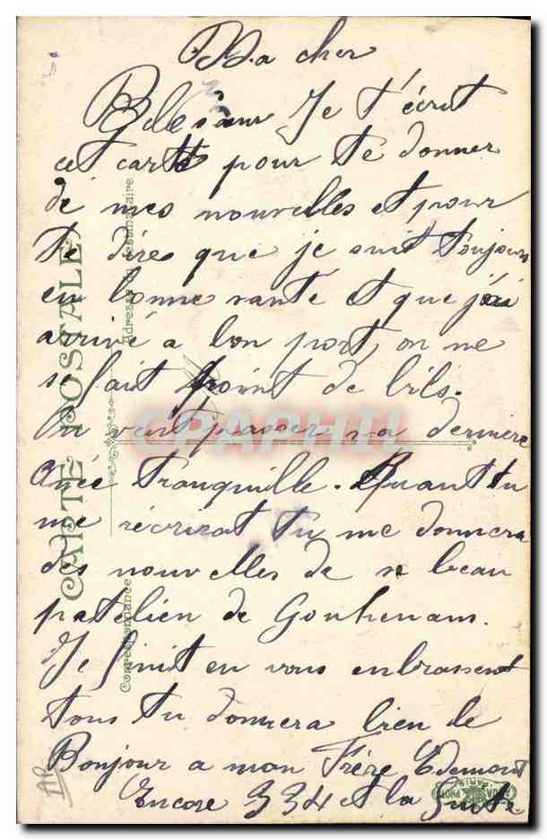 CPA Militaria Infanterie La soupe  — Verso