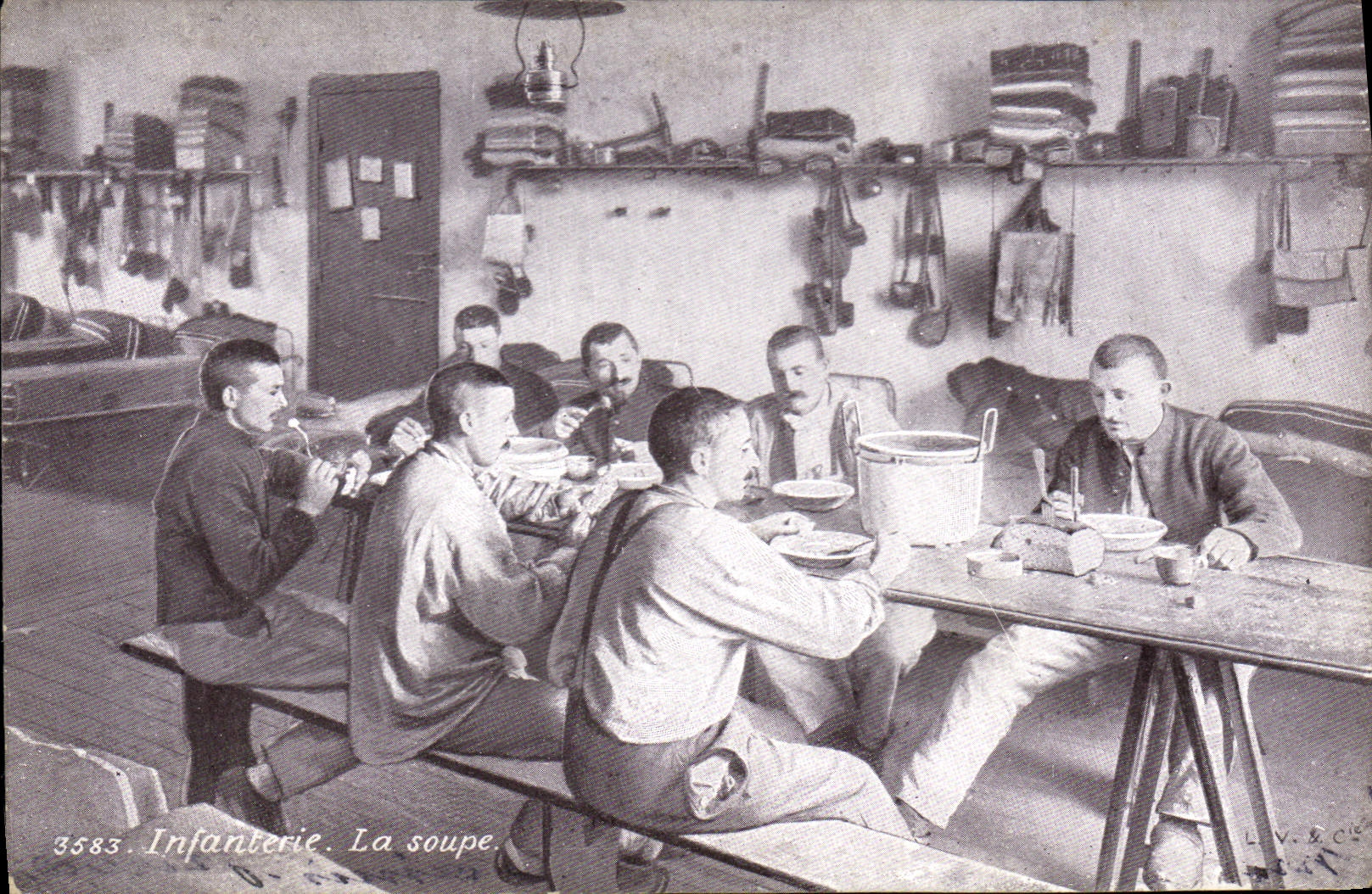 Infanterie. Die Suppe — 3583 — L.V. & Cie