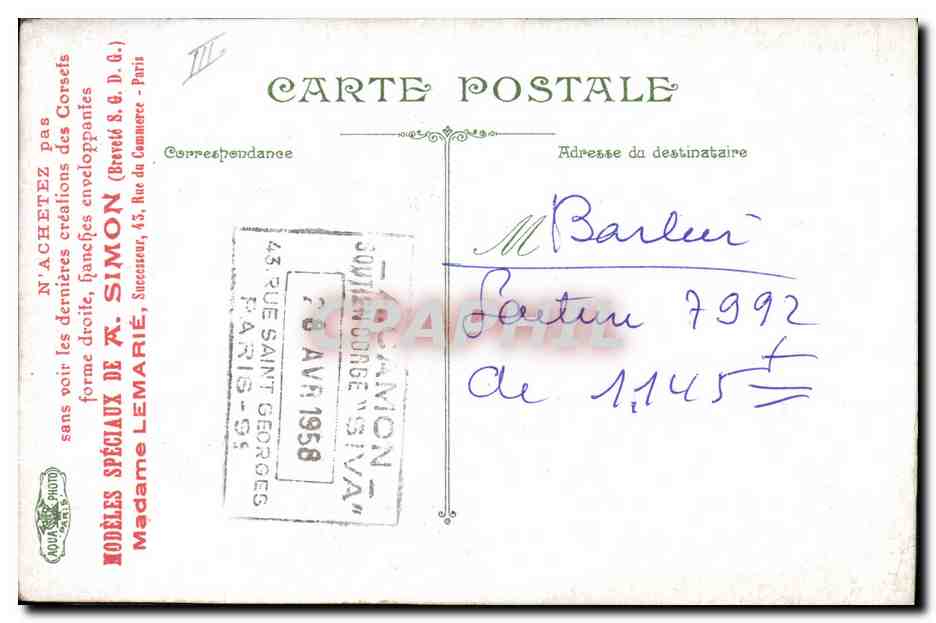 Infanterie. Die Suppe — 3583 — L.V. & Cie — Rückseite