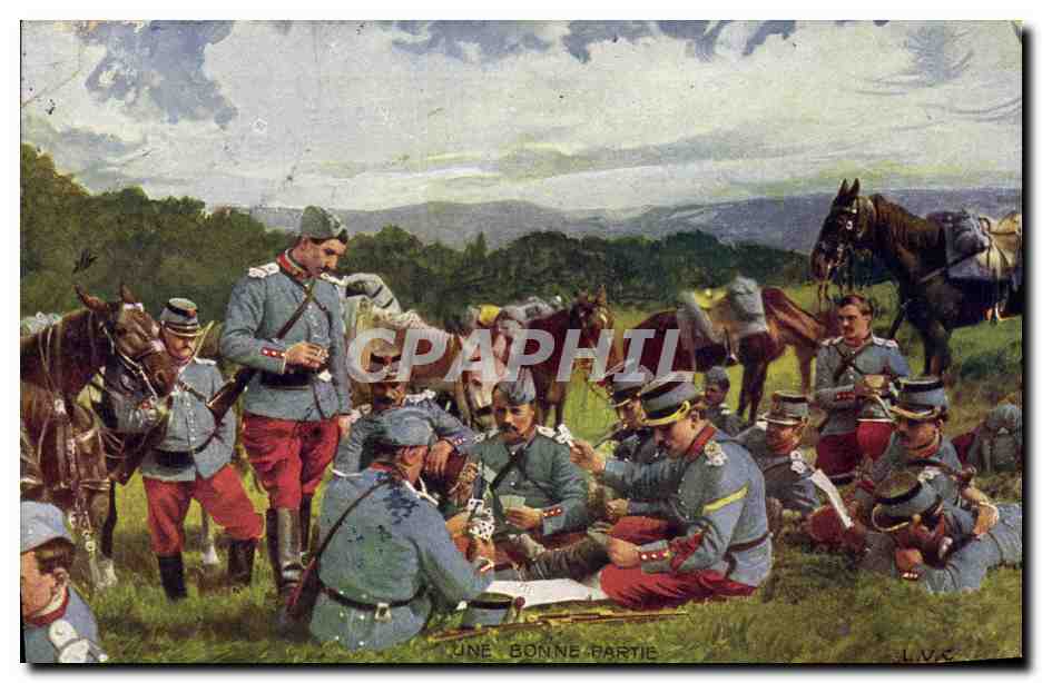 Soldiers in field uniform playing cards — LVC — LVC edition