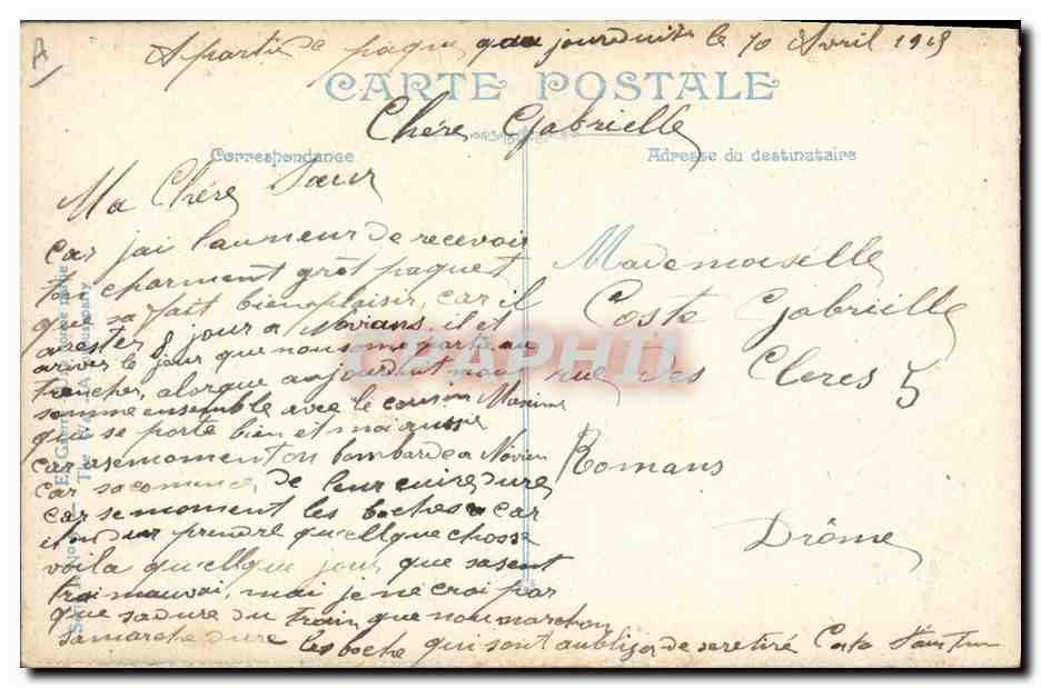 Soldats allemands jouant aux cartes — Une bonne partie — L.V.C. — Verso