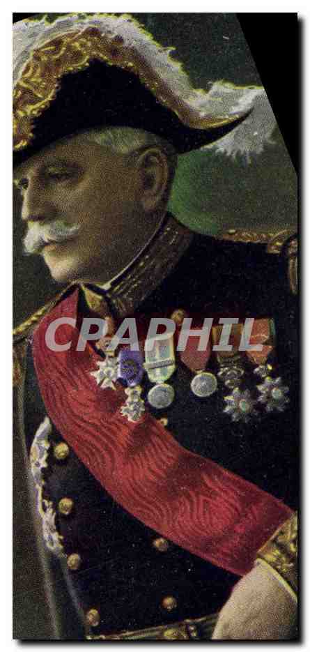 General in Uniform — mit Orden verziert — unbekannter Verlag