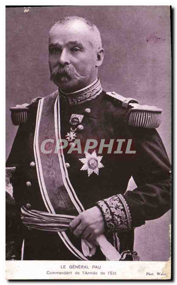 CPA Militaria General Pau Commandant de l'armee de l'Est 