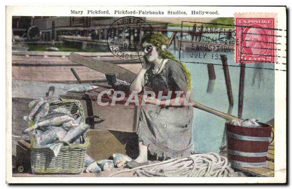 CPA Cinema Mary pickford Fairbnaks Studios Hollywood TOP 