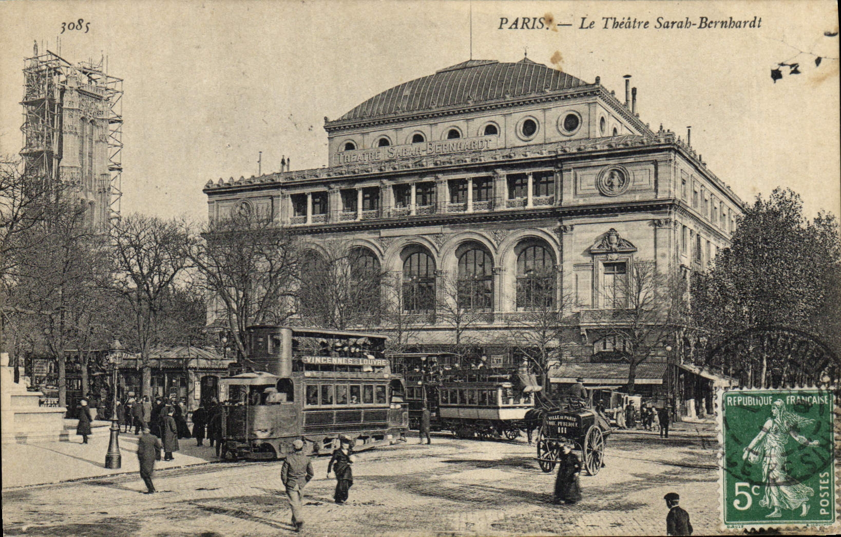 CPA Paris Le Theatre Sarah Bernhardt 