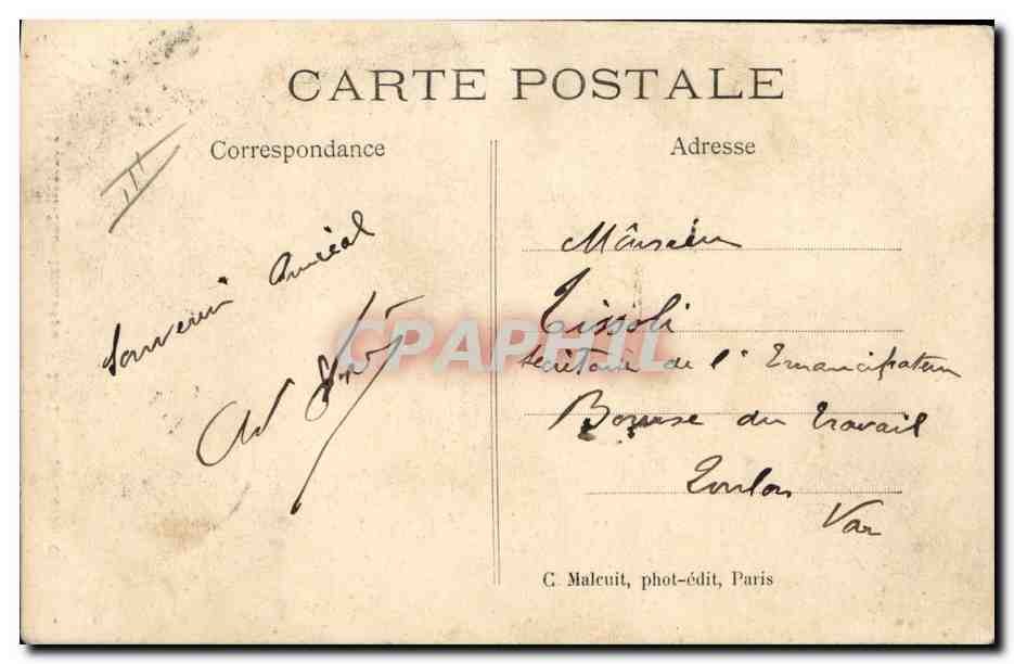 CPA Theatre Paris Le moulin de la galette Cheval  — Verso