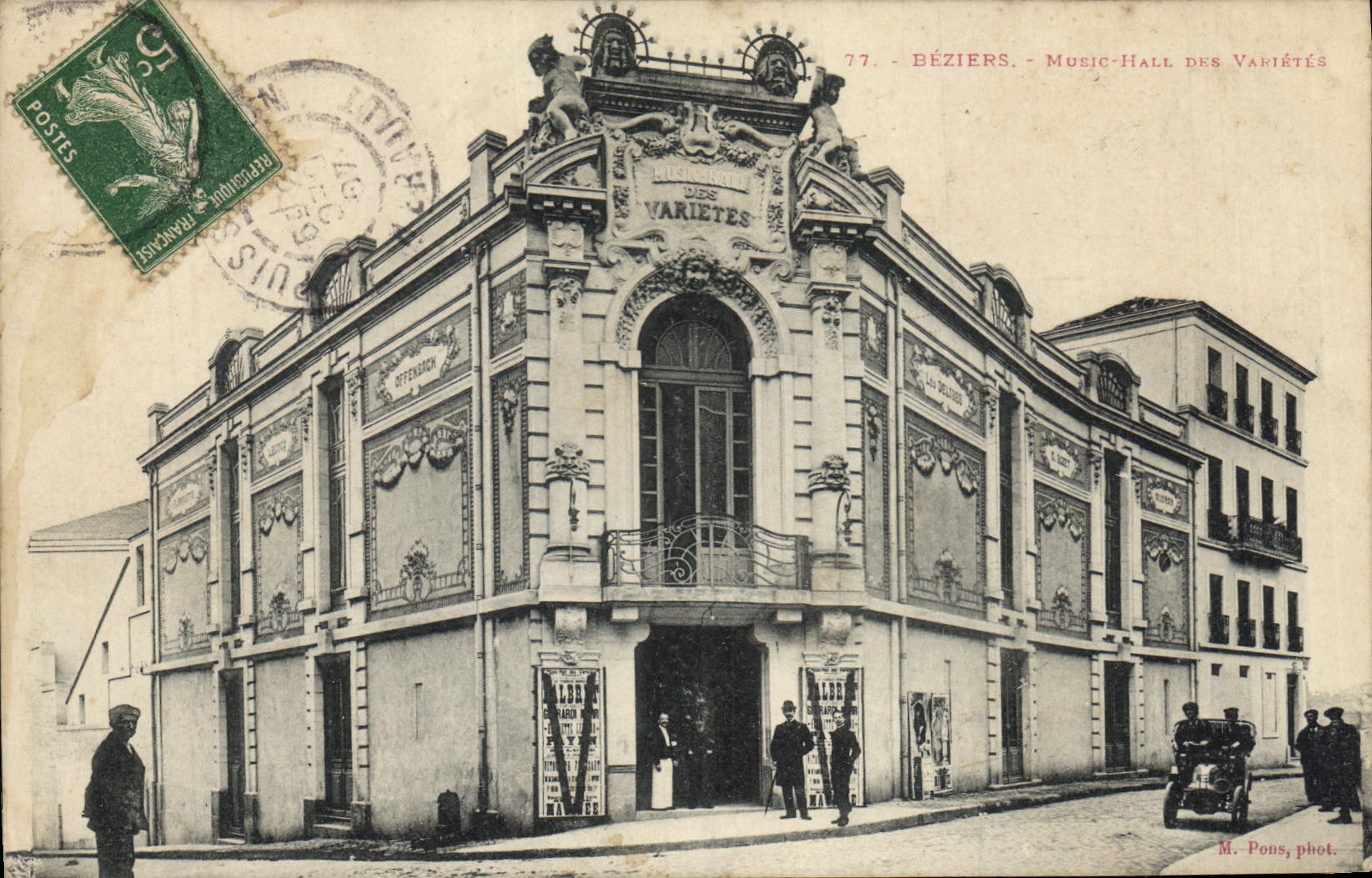 CPA Theatre Beziers Music Hall des Varietes 