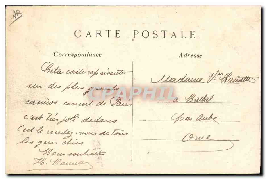 CPA Theatre Paris Magic City La porte monumentale  — Verso