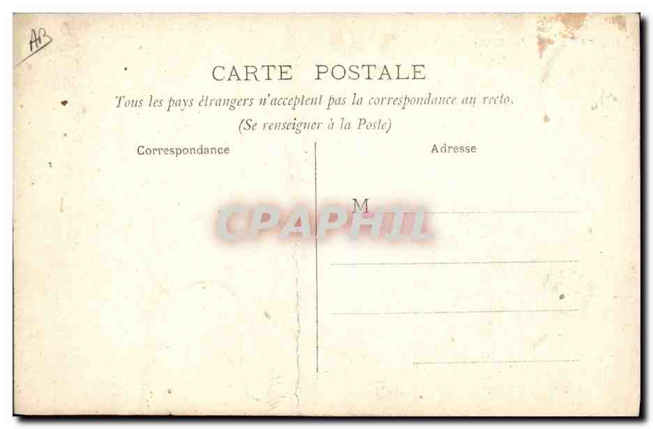 CPA Theatre Paris Le Ball Bullier — Verso