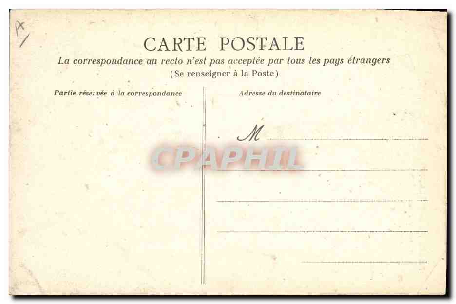 CPA Folklore Fillette de Plelauff  — Verso