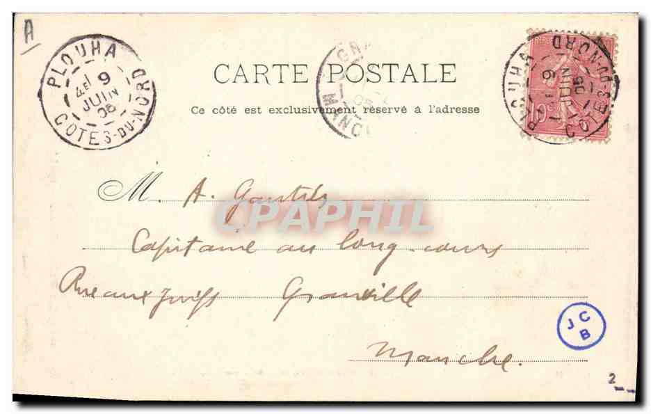 CPA Folklore La Paimpolaise Nos Islandais reviennent — Verso