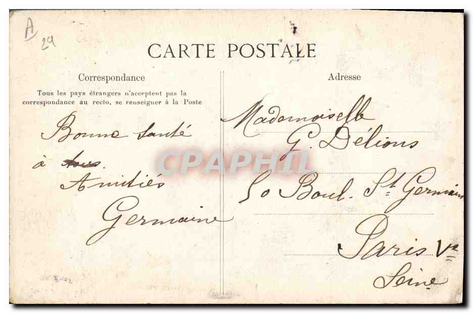 CPA Folklore Pont L'Abbe Une bigoudenne — Verso