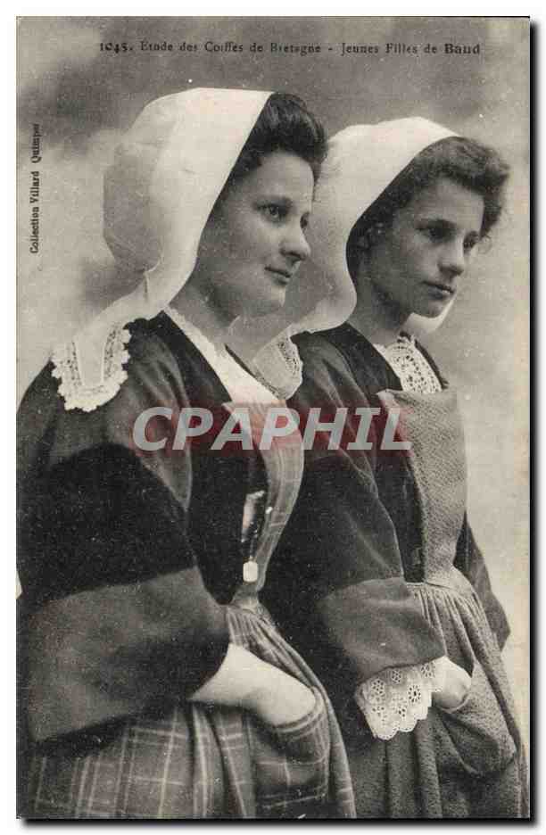 CPA Folklore Jeunes filles de Baud