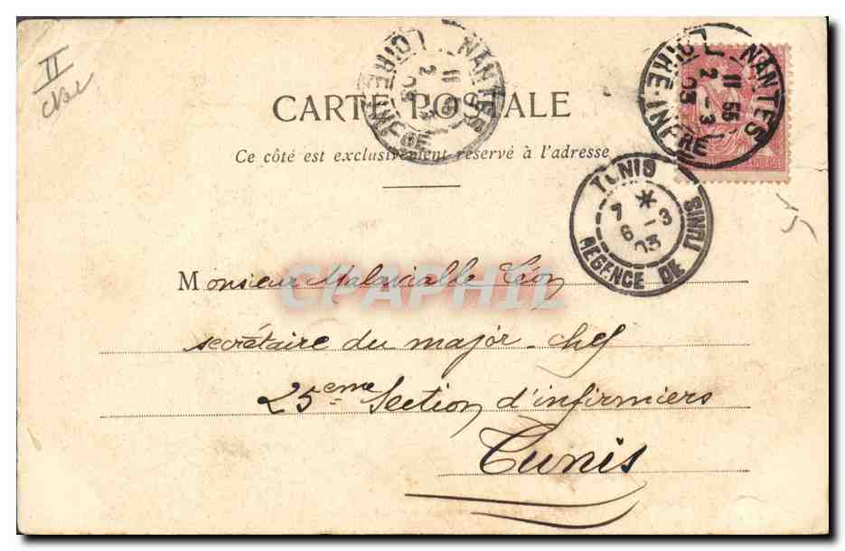 CPA Folklore Quimperle Le beau temps des cerises et aussi des pardons — Verso