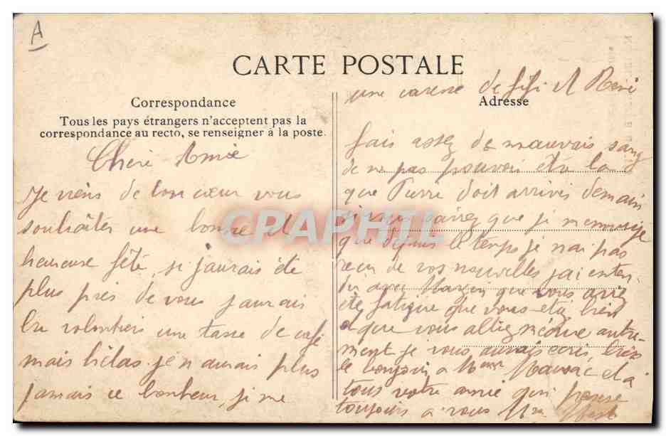 CPA Folklore Riec sur Bellon Costume de Mariee Mariage — Verso