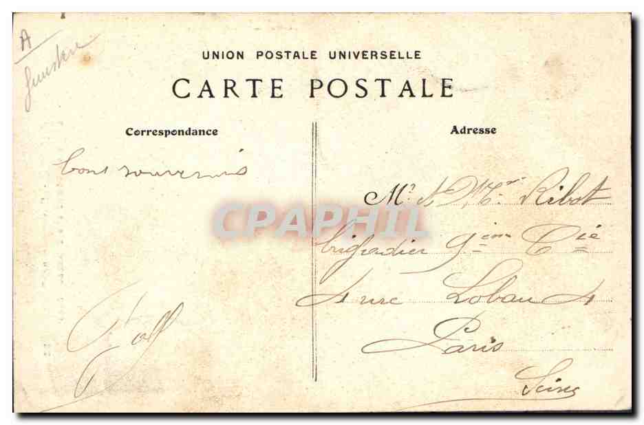 CPA Folklore Ploare Environs de Douarnenez Etude de coiffe des grandes fetes  — Verso