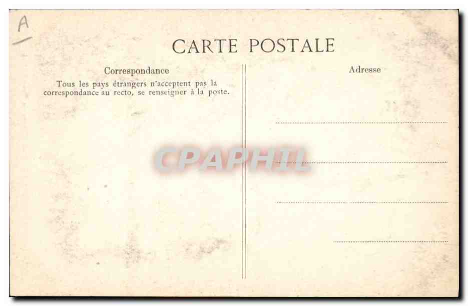 CPA Folklore Fillette de Pont L'Abbe — Verso