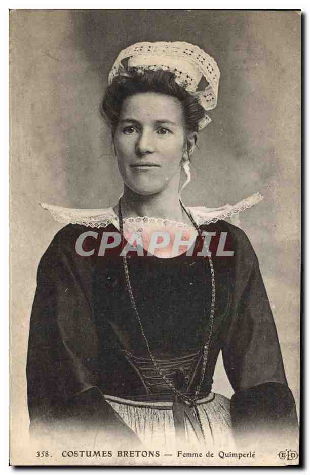 CPA Folklore Femme de Quimperle