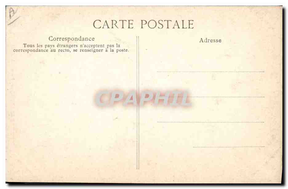 CPA Folklore Femme de Quimperle — Verso