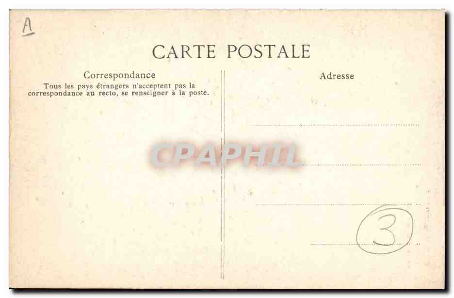 CPA Folklore Femme de Pont Aven en costume de fete — Verso