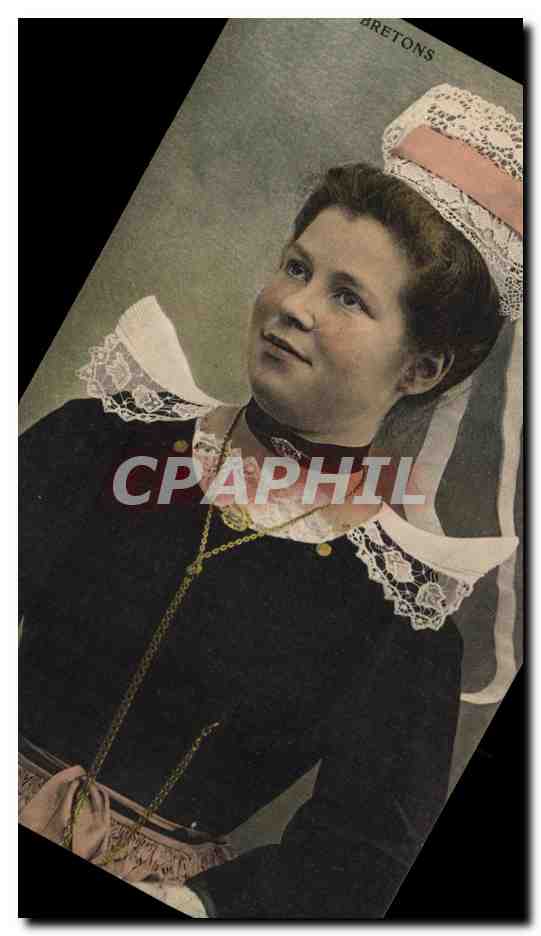 CPA Folklore Paysanne de Quimper