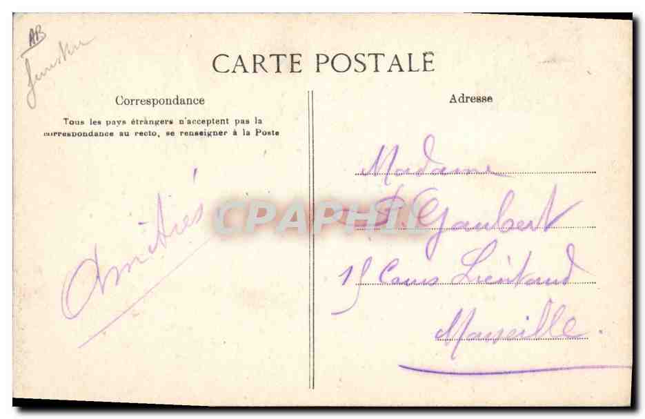 CPA Folklore Fillette et femme de Plougastel Daoulas — Verso