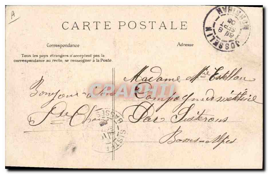 CPA Folklore Maries de Scaer Mariage  — Verso