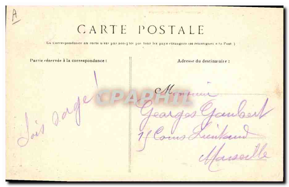 CPA Folklore Maries de Bannalec Mariage — Verso