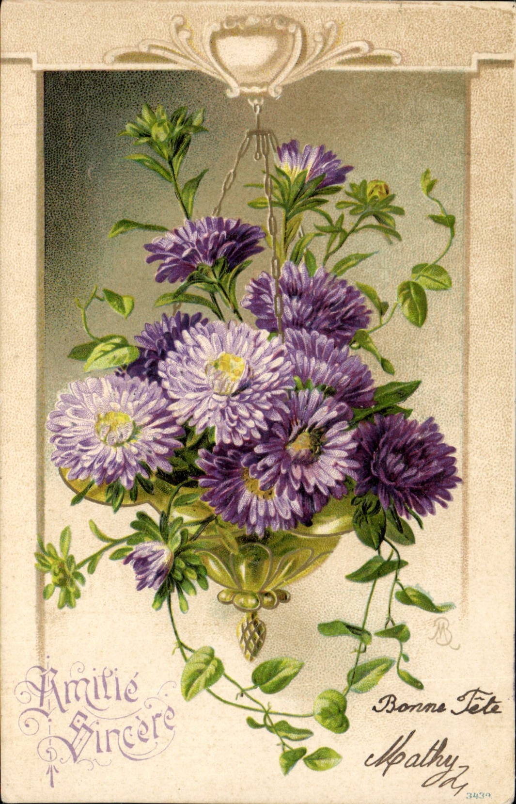 CPA Fantaisie Fleurs 