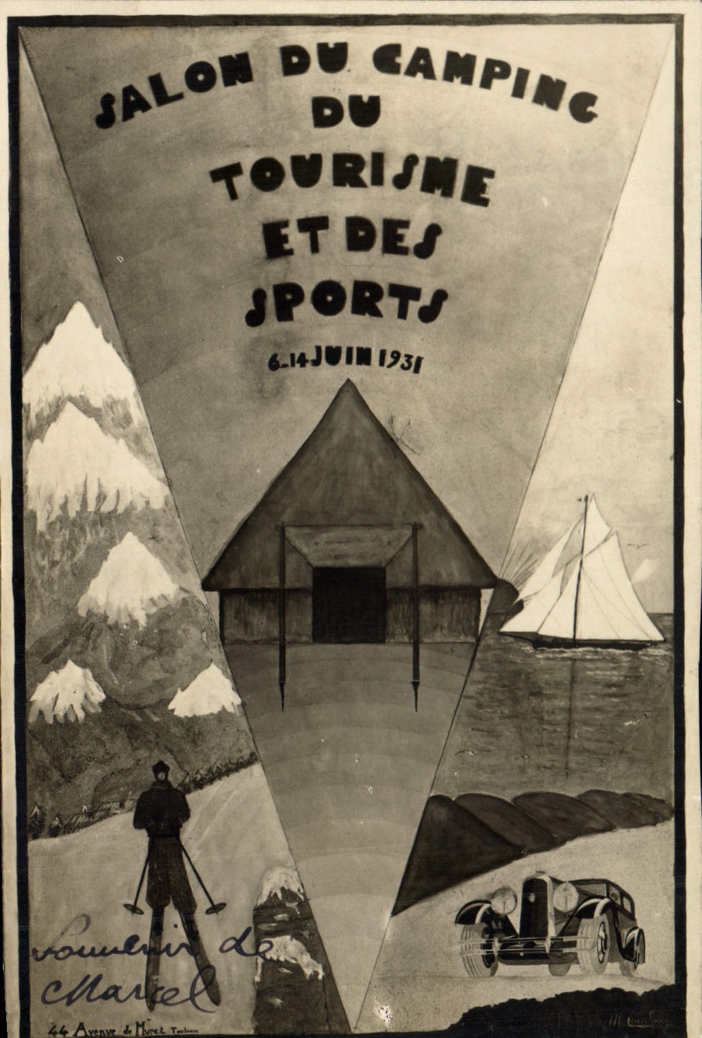 Salon du Camping, du Tourisme et des Sports — 6-14 juin 1931 — L'ouvrage de Marcel