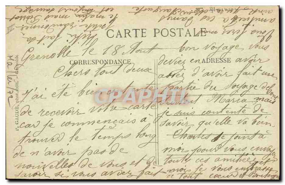 Environ de GRENOBLE — Sommet du Casque de Néron — Ascension de la Tour Godefroy — n°429 — Reverso