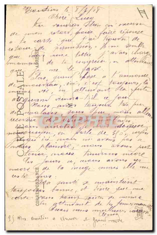 CPA Alpinisme Ascension de la Parrachee  — Rückseite