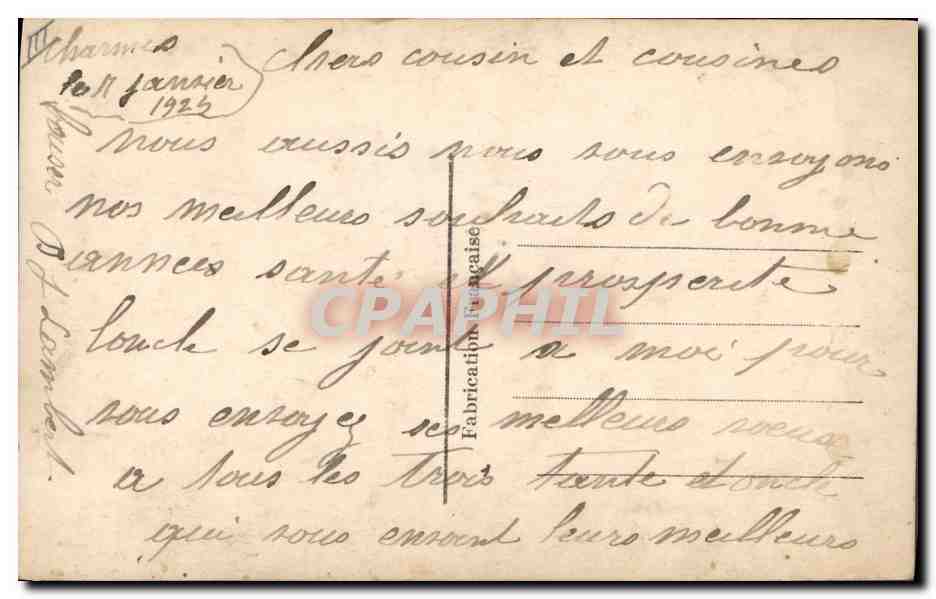 Langage des Fleurs — Éditeur EK n° 341 — Verso