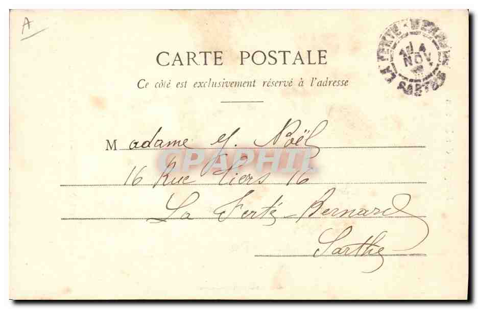 CPA Fantaisie Langage des Fleurs Fleur d'oranger Femme  — Verso