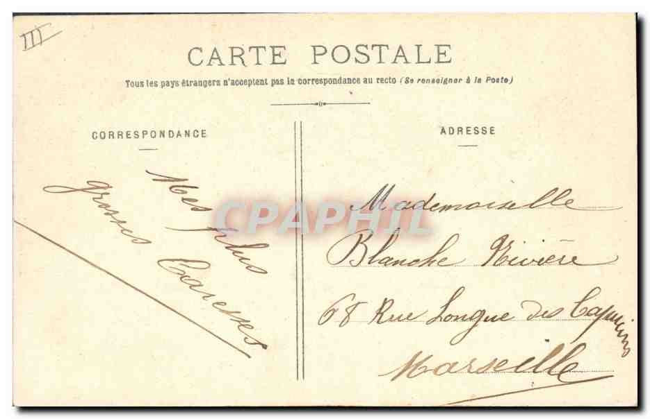 CPA Fantaisie Langage des Fleurs Mimosa Femme  — Verso