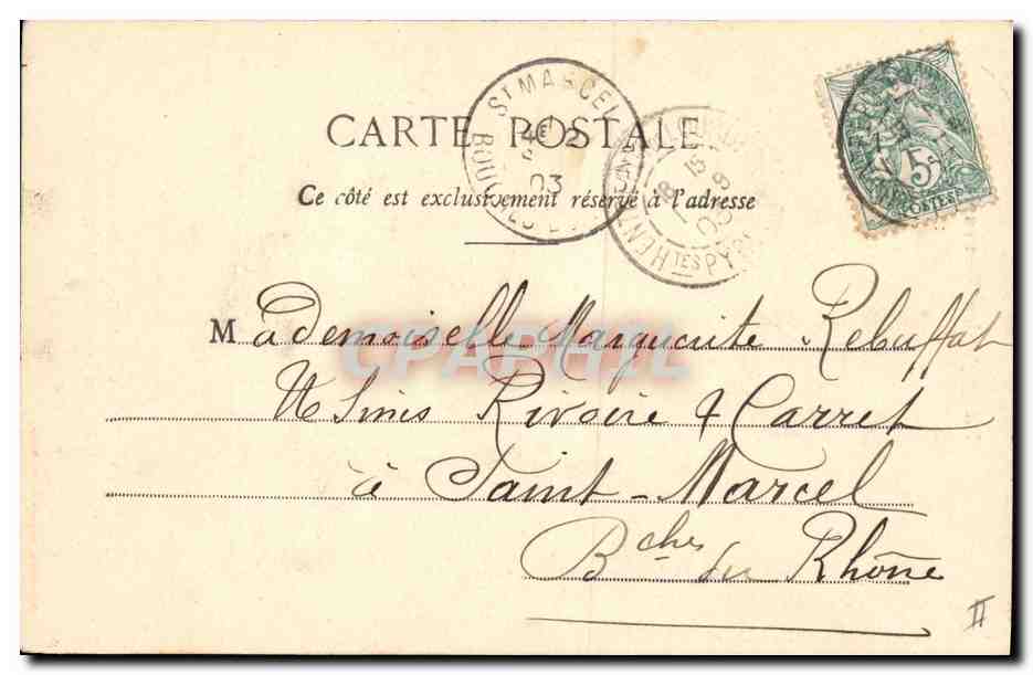 CPA Fantaisie Langage des Fleurs Violette Femme  — Verso