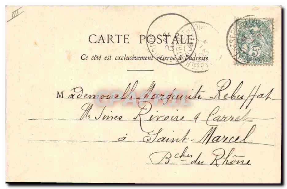 Chrysanthème — Langage des Fleurs — Phototypie A. Bergeret et Cie, Nancy — Verso