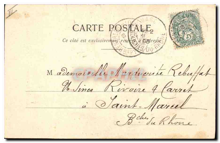 CPA Fantaisie Langage des Fleurs Campanule Femme  — Verso