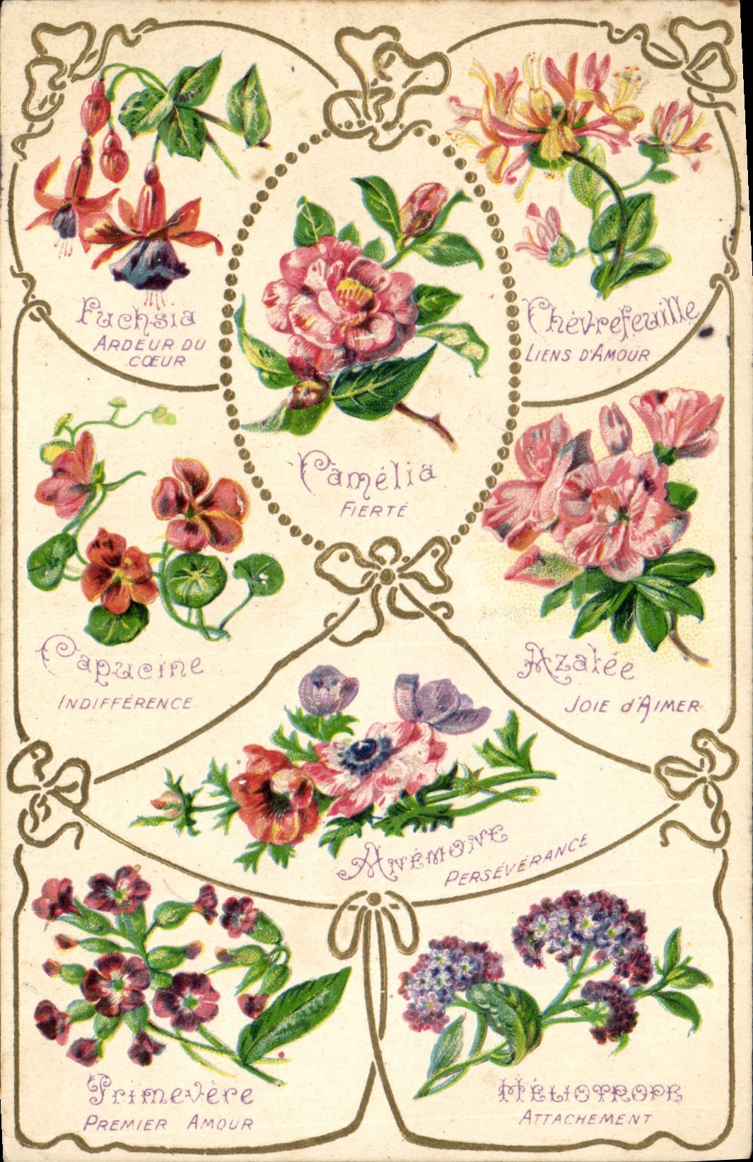 Fleurs symboliques — K. F. Éditeurs, Paris, Série 1863