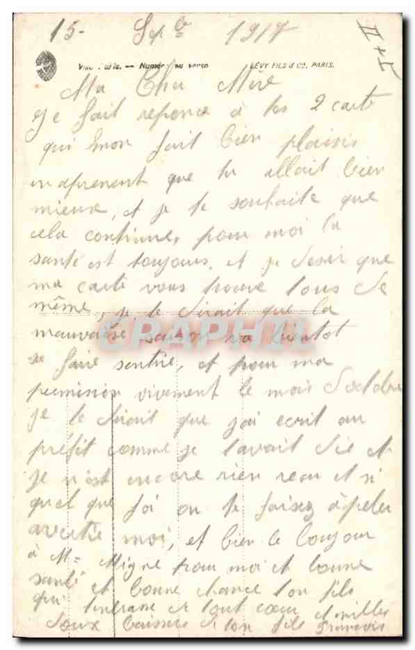 CPA Fantaisie Langage de la marguerite Fleurs  — Verso