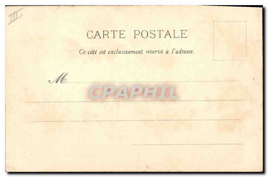 CPA Fantaisie Langage des Fleurs  — Verso